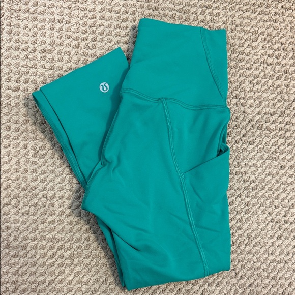 lululemon athletica Teal Leggings - Picture 1 of 4